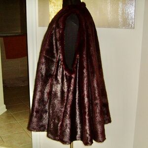 Faux Fur Mink Swing Coat/Vest